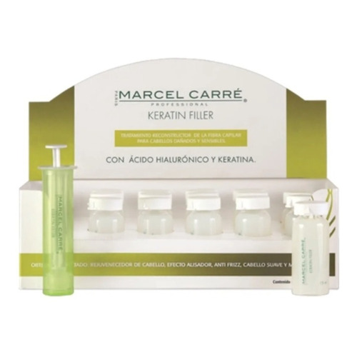 Marcel Carre Keratin Filler Botox Capilar Ampolletas 15x15ml