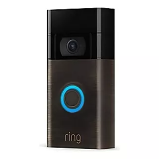 Timbre Inteligente Ring Video Doorbell 2nd Gen Inalámbrico Color Dark (venetian Bronze