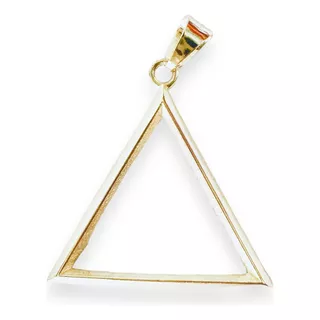 Dije Oro 10k Triángulo 2.3 Cm Triángulo De Oro 10 K Oro Fino