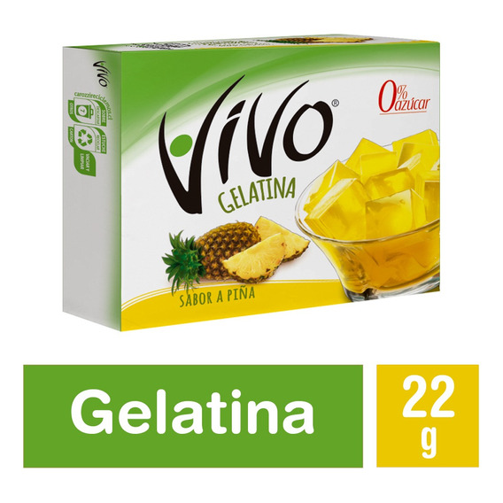 Vivo Gelatina Piña 22 Gr