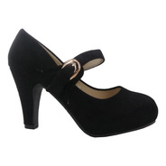 Zapato De Mujer Pg686-1 Negro