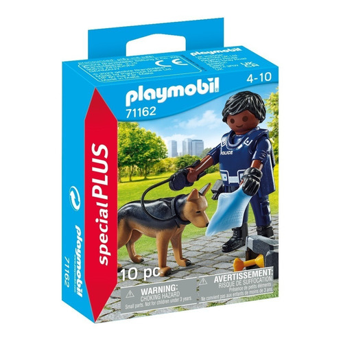 Figuras Para Armar Playmobil Special Plus Policía Con Perro Cantidad de piezas 10