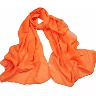 Pashmina Neta Pareo Grande Naranja Miscellaneous By Caff