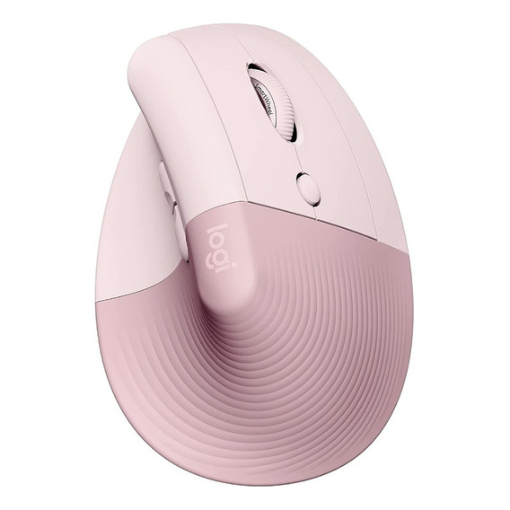 Logitech Lift Vertical, Mouse Ergonómico Avanzado, Rosado