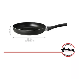 Sarten Hudson Antiadherente 20 Cm Aluminio Color Negro