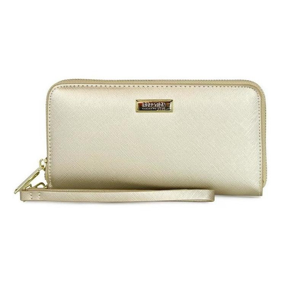 Billetera Mujer Jaeda Gold Kenneth Cole 