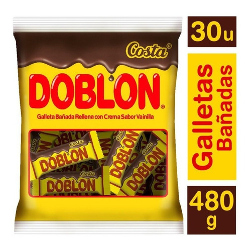 Doblón Galleta Bañada En Chocolate 30 Unid