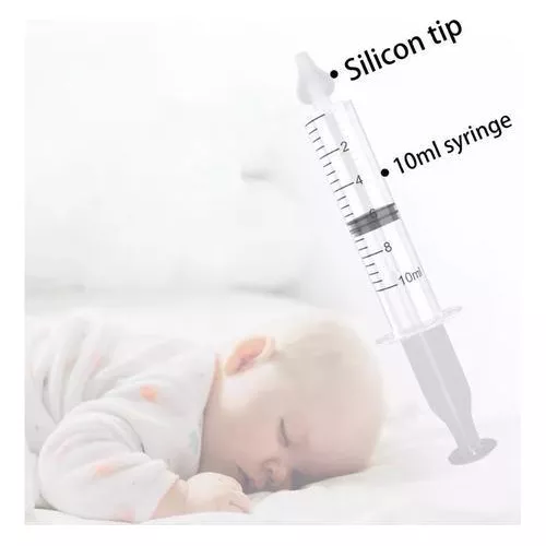 Seringa 10ml Lavagem Nasal Para Criança e Bebê - Ponta em Silicone