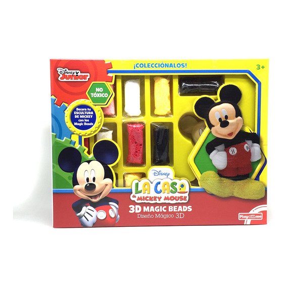 Muñeca Mickey Para Decorar 3d Magic Beads Con Masa Mic707