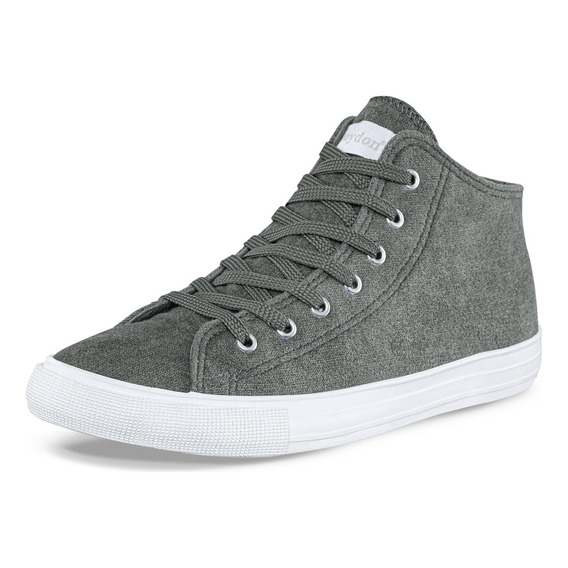 Botines Azurra Alto Gris Para Mujer Croydon