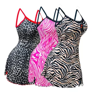 Pijama Mujer Batola + Tanga Sexy Original Pol Secret Pack X3