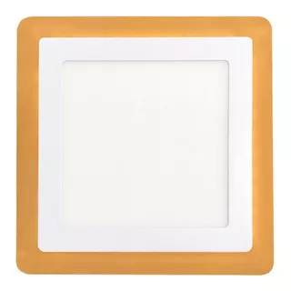 Plafon De Led Duas Cores Sobrepor Quadrado 18w+6w Taschibra Cor Branco 110v/220v