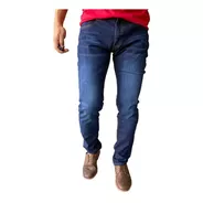 Pantalón Jeans Elasticado Hombre Skinny Semipitillo