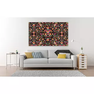 Cuadros Lienzo Canvas Arte Mexicano Otomí Huichol 94x142cm