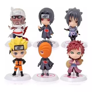 Figuras Coleccion Naruto Set 6pzs Sasuke Itachi Tobi Uchiha