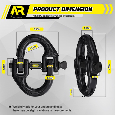 Autorich Enlace De Conector De Cadena De Seguridad, Enganche