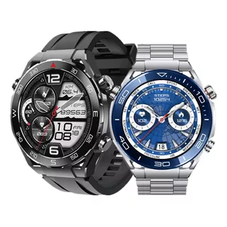 Smartwatch De Luxo Hw5 Max Metal Com 3 Pulseiras Original