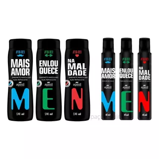 Kit 3 Sabonete Intimo Masculino + 3 Perfume De Cueca Men