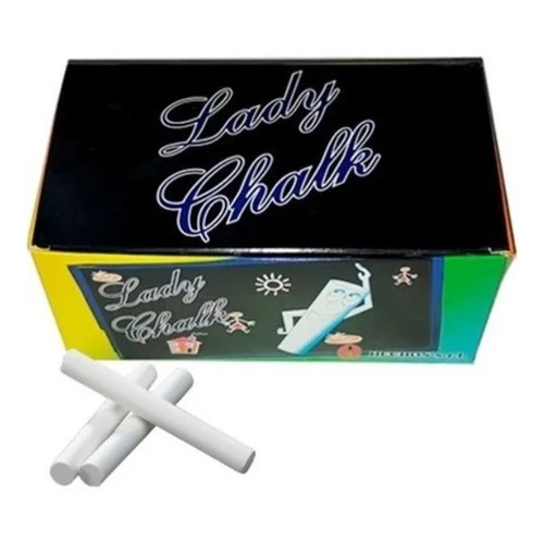 Tizas Lady Chalk Blanca Caja X144 Pizarron Colegio Escuela