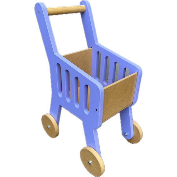 Carrito De Compras Supermercado De Madera Juguete Montessori