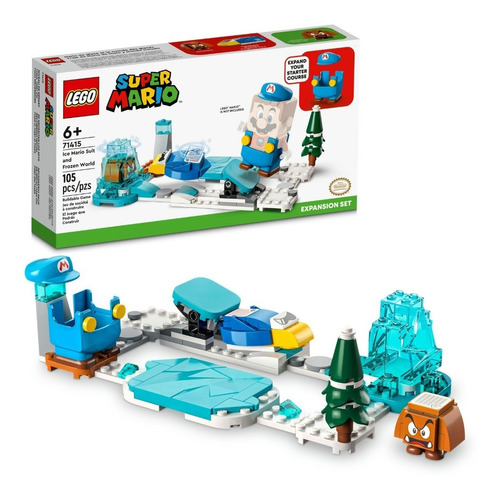 Kit Lego Super Mario Traje De Hielo Y Mundo Helado 71415 Cantidad de piezas 105