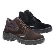 Bota Botina De Seguranca Marluvas Coturno Nobuck Bico Epi Ca