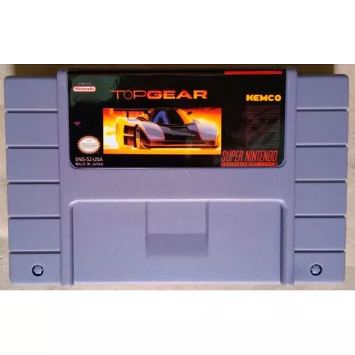 Cartucho Top Gear Super Nintendo Snes Jogo Game Corrida Fita