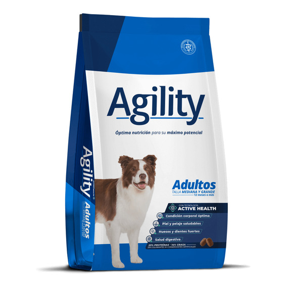 Alimento Agility Perro Adulto Raza Mediana Y Grande 15kg