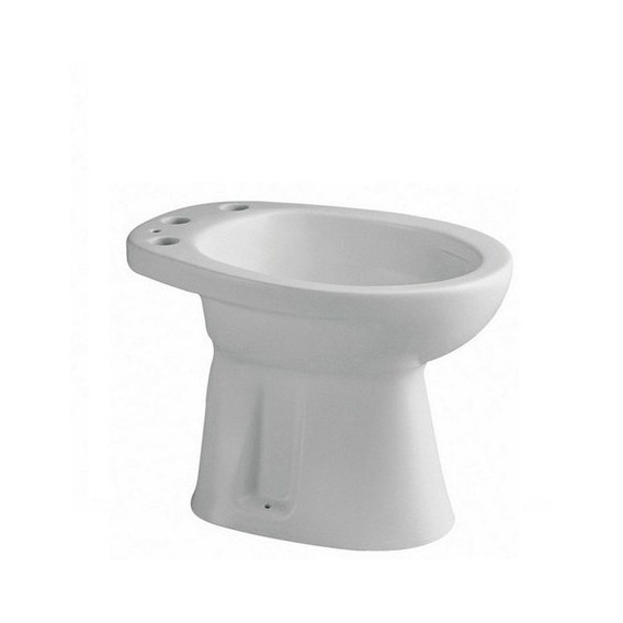 Bidet De 3 Agujeros Sanitarios Ferrum Andina Blanco Bea3