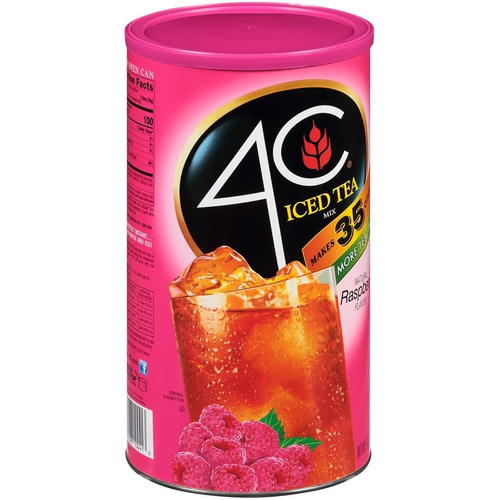 Té Helado Frambuesa 4c Iced Tea 2.34kg Rinde 33lts Importado