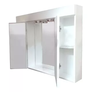 Peinador Espejo Botiquin Baño Laqueado Triptico Nuevo 80 Cm.