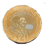 Moneda $20 Pesos Conmemorativa 1919 - 2019 Emiliano Zapata