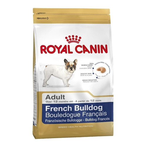 Alimento Royal Canin Breed Health Nutrition Bulldog Francés para perro adulto de raza pequeña sabor mix en bolsa de 2.5kg