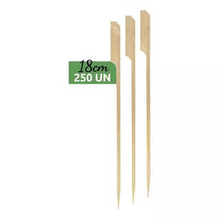 Espeto De Bambú Golf Petiscos Lanches 18 Cm - 250 Unidades