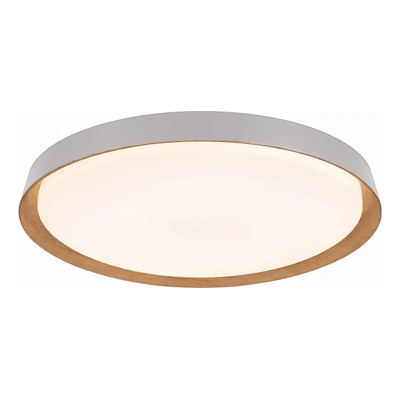 Plafon Led Nordic R Blanco Madera Moderno Cct Lda81032-bm Blanco/madera