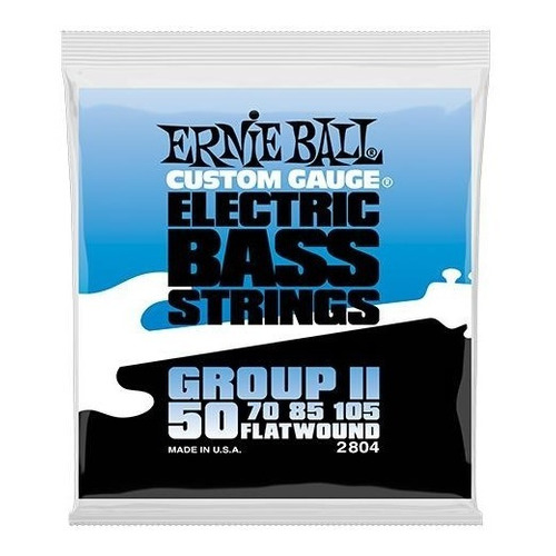 Ernie Ball 2804 Cuerdas Bajo Elec Flatwound Group Ii 50-105