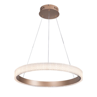 Colgante Aro Led Dorado L7575 75w 60cm Alta Potencia Mks  Dorado