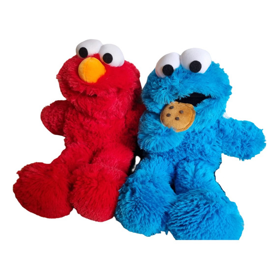 Duo Monstruo Comegalletas Elmo Peluche Premium Plaza Sesamo