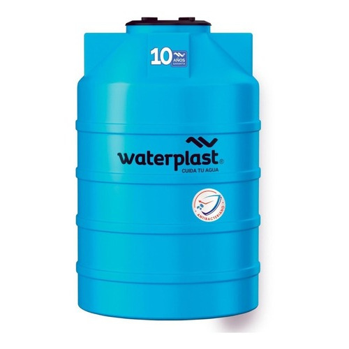 Tanque Para Enterrar Cisterna Single Waterplast 750 Litros Color Celeste