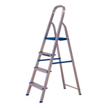 Escalera tipo tijera Alumasa 960520 de aluminio plateado/azul