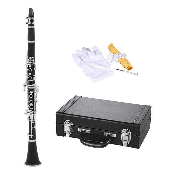 Clarinete Negro De 17 Llaves Con Estuche 