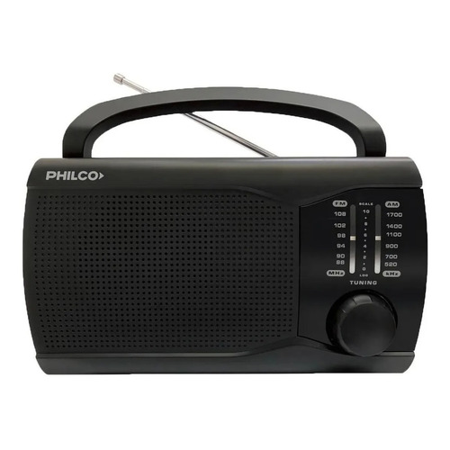 Philco Prm60 Radio Dual Am-fm Pilas Electrica Color Negro