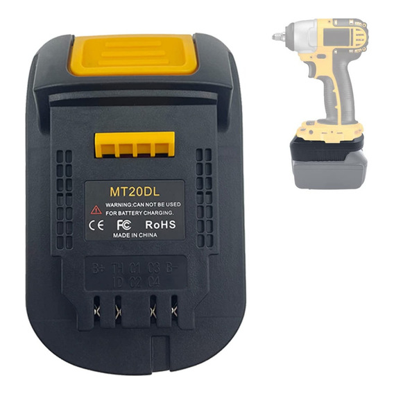 Adaptador Convertidor De Batería Makita P Dewalt Mak18dl