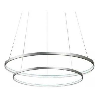 Colgante Led Saturno 64w Doble Aro Ø 60 + 45 Diseño Moderno Calido 3000k