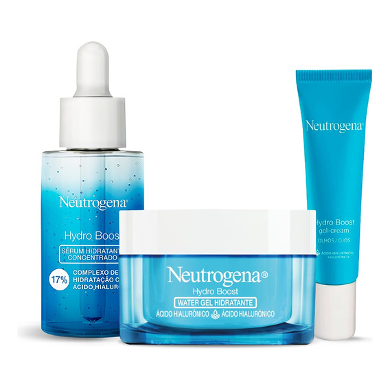 Pack Rutina Facial Hydroboost Hidratante,serum,crema De Ojos