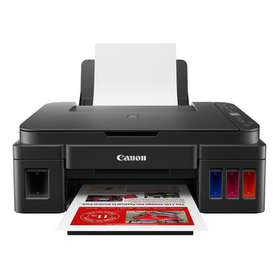 Impresora A Color Multifunción Canon Pixma G3110 Con Wifi Negra 110v/220v G3110