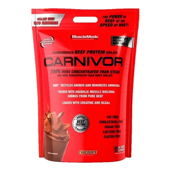 Proteina Mmd Carnivor 8 Libras (100 Srvs) - Sabor Chocolate