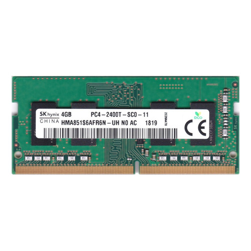 Memoria RAM color verde 4GB 1 SK hynix HMA851S6AFR6N-UH