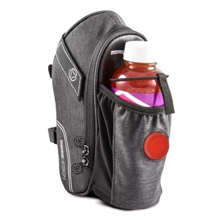 Bolso Porta Botella + Luz Trasera Para Bicicleta Marca Momo