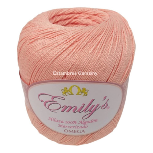 Hilaza Emily's Omega 100% Algodón Bola De 150g Color Rosa